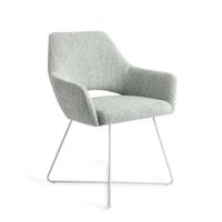 Jesper Home Eetkamerstoel 'Yanai' Cross White, kleur Soft Sage
