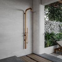Fortifura Outdoor Original Buitendouche - RVS 316 - handdouche - wandmodel - Geborsteld koper PVD (Koper) ML9010-BC