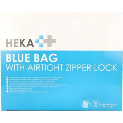 Heka Bluebag stoma afvalzakje gripsluiting niet-steriel Heka Bluebag stoma afvalzakje gripsluiting niet-steriel