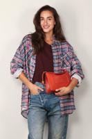 R13 blouse Rood, Blauw, Paars maat XS Katoen R13WR015-R422B - thumbnail