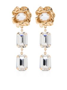 Sterling King boucles d'oreilles pendantes Ada serties de cristaux