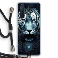 Darkness Tiger: Sony Xperia 5 II Transparant Hoesje met koord