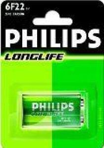 Philips Philips Longlife 9V batterij 6F22 blister 1 - 3111025