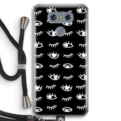 Eye pattern #3: LG G6 Transparant Hoesje met koord
