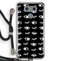Eye pattern #3: LG G6 Transparant Hoesje met koord Eye pattern #3: LG G6 Transparant Hoesje met koord
