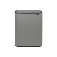 Brabantia Bo Touch Bin Afvalemmer - 60 liter - kunststof binnenemmer - mineral concrete grey 223129 Brabantia Bo Touch Bin Afvalemmer - 60 liter - kunststof binnenemmer - mineral concrete grey 223129