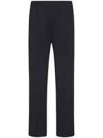 Rosetta Getty pantalon droit à taille élastiquée - Noir