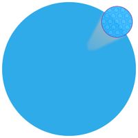 Solar zwembadfolie drijvend rond 455 cm PE blauw - thumbnail