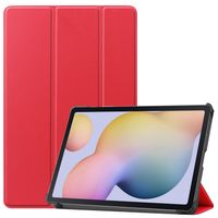 3-Vouw sleepcover hoes - Samsung Galaxy Tab S7 / Tab S8 - Rood