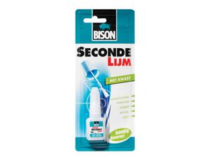 Bison Secondelijm met kwast 5 g flacon blister