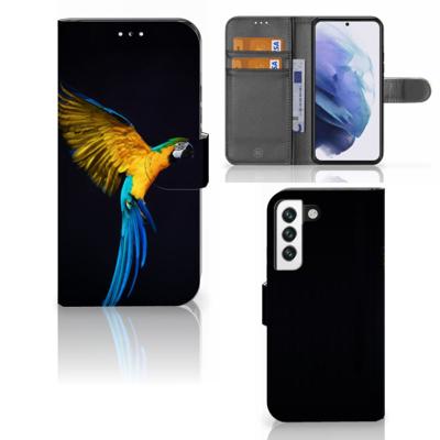 Samsung Galaxy S22 | Telefoonhoesje | Met pasjeshouder | Papegaai