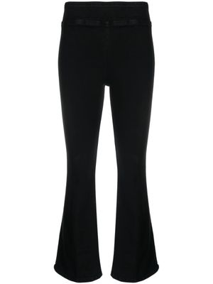 FRAME pantalon en jean à coupe évasée - Noir