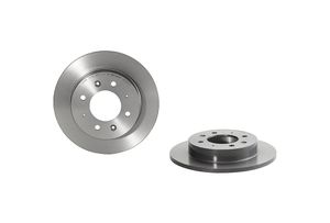 Remschijf COATED DISC LINE BREMBO, Remschijftype: Massief, u.a. für KIA