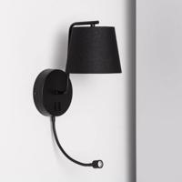 Wandlamp met schakelaar hotel &apos;Kombi&apos; E27 design met leeslamp