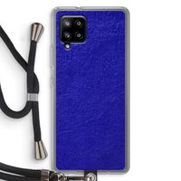 Majorelle Blue: Samsung Galaxy A42 5G Transparant Hoesje met koord