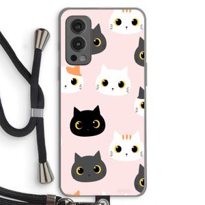 Katten: OnePlus Nord 2 5G Transparant Hoesje met koord