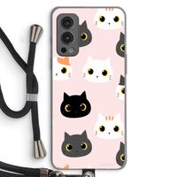 Katten: OnePlus Nord 2 5G Transparant Hoesje met koord
