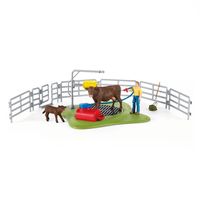 Schleich Farm World - Koe wasstation speelfiguur - thumbnail