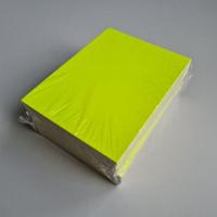 Prijskaart blanco fluor geel 12x16cm 100