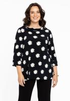 Yoek Shirt A-lijn met Col DAISY | Zwart | Maat 58/60
