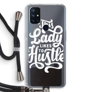 Hustle Lady: OnePlus Nord N10 5G Transparant Hoesje met koord