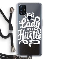 Hustle Lady: OnePlus Nord N10 5G Transparant Hoesje met koord