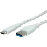 VALUE USB 3.2 Gen 1 kabel, A-C, M/M, wit, 2 m VALUE USB 3.2 Gen 1 kabel, A-C, M/M, wit, 2 m