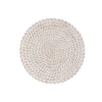 Wanddecoratie DKD Home Decor Verouderde afwerking Natuurlijk 120 x 3 x 120 cm Wit Indiaas