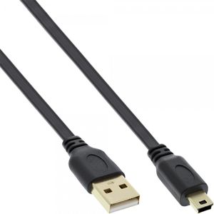 InLine 4043718178698 USB-kabel 5 m USB 2.0 USB A Mini-USB B Zwart