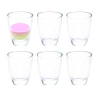 Alpina Shotglazen - 6x stuks - glas - 45 ml - borrelglazen - shotglas