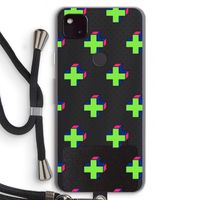 8-bit N°10: Pixel 4a 5G Transparant Hoesje met koord