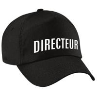Verkleed petje kinderen - Directeur - zwart - baseball cap