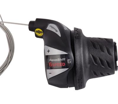 Shimano Tourney sl-rs36 draaiversteller rechts 6 speed zwart/zilver