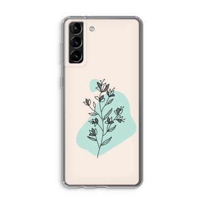 Violets are blue: Samsung Galaxy S21 Plus Transparant Hoesje