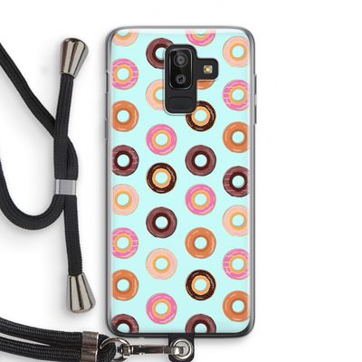 Donuts: Samsung Galaxy J8 (2018) Transparant Hoesje met koord