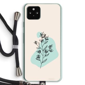 Violets are blue: Pixel 5a 5G Transparant Hoesje met koord