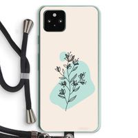 Violets are blue: Pixel 5a 5G Transparant Hoesje met koord