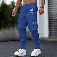 Voor heren Atletische broek Joggingbroeken Elastische taille Meerdere zakken Recht been Geometrisch Grafische prints Comfort Ademend Volledige lengte Buitensporten Casual Recreatiesport Sport Modieus Lightinthebox