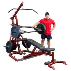 Body-Solid GLGS100 Corner Leverage Homegym met bench - Gratis Montage