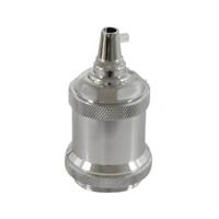 Lamp fitting e27 design zilver industrieel ring