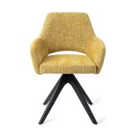 Jesper Home Yanai eetkamerstoel Lemon Limes revolve oak black