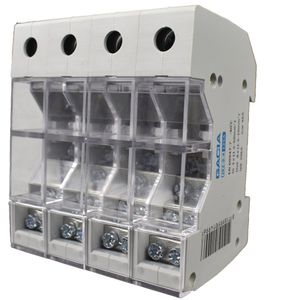 GACIA JX2-9 distirbutieblok 4p, 1x50mm2 - 8x 6mm2 (busbar) Din rail bevestiging max 125A