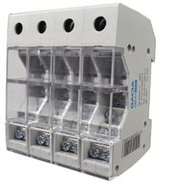 GACIA JX2-9 distirbutieblok 4p, 1x50mm2 - 8x 6mm2 (busbar) Din rail bevestiging max 125A