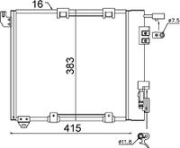 Condensor, airconditioning AC349000S
