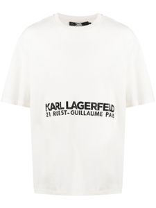 Karl Lagerfeld t-shirt à logo imprimé - Blanc