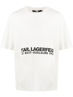 Karl Lagerfeld t-shirt à logo imprimé - Blanc