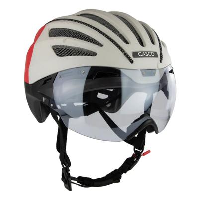 Casco SPEEDairo Nitro Silk fietshelm wit/grijs/rood