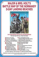 Historische Kaart Major & Mrs Holt's Battle Map of The Normandy D-Day Landing Beaches | Pen and Sword publications - thumbnail