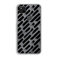 Zwarte vegen: Google Pixel 4a Transparant Hoesje