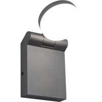 LED Buiten Wandlamp 7.5W - Aanpasbare Kleur - IP44 Spatwaterdicht - Mat Antraciet Aluminium